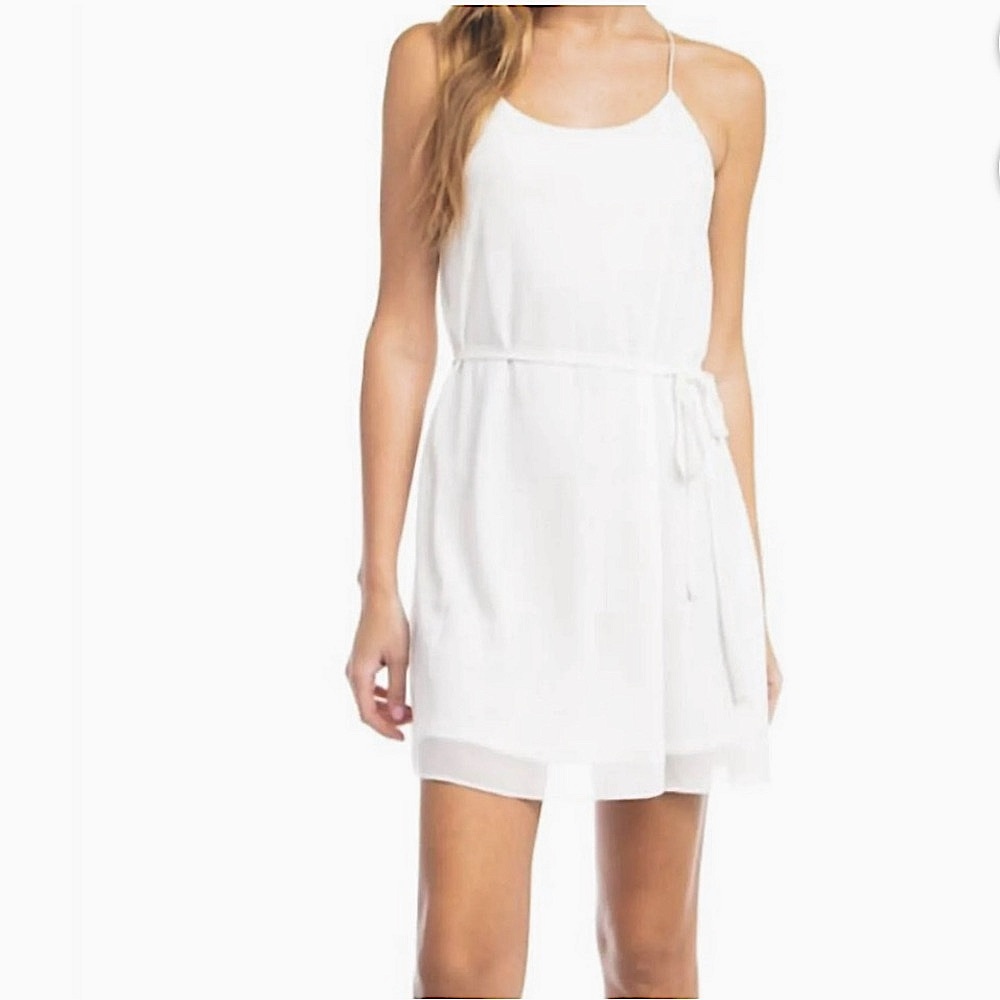 NWT • Naked Zebra • Racer Back Dress White • S